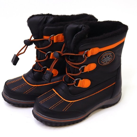 Totes Kid's Adventure Gear Black Mid Calf Lace Up Snow Boots Girls Size 11 NWOT - Picture 4 of 6